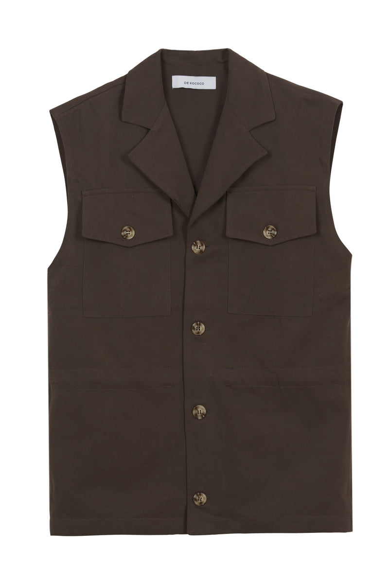 Cotton Cargo Vest