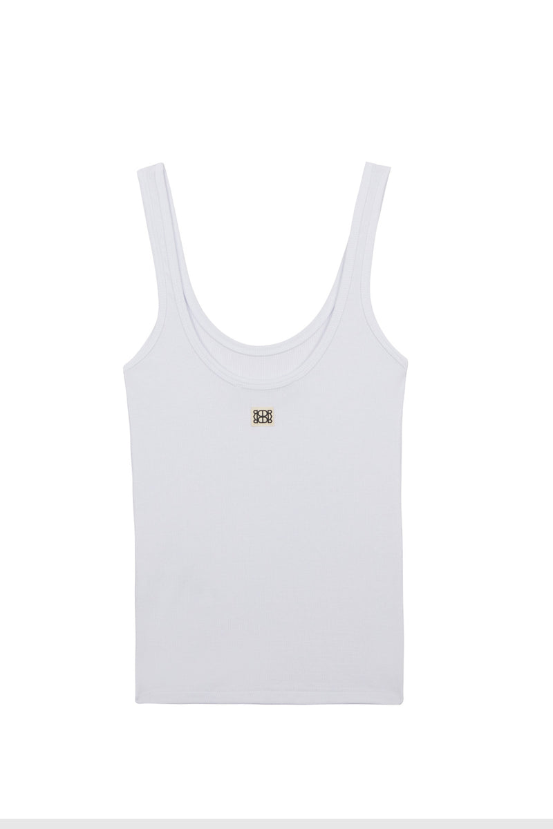 Round Neck Ribbed Top