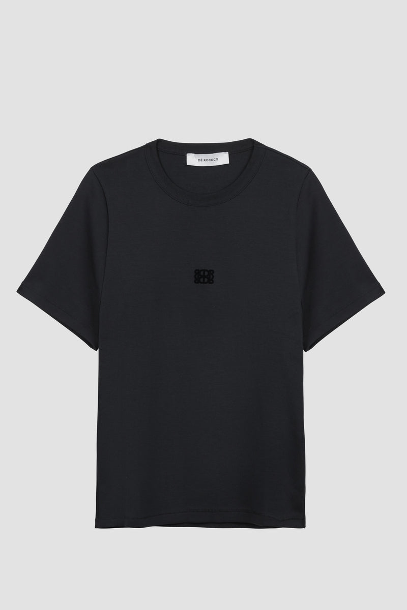 Flock Logo Boxy T Shirt