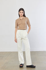 Knitted Short Sleeve Polo