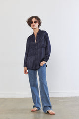 Satin Buttoned Blouse