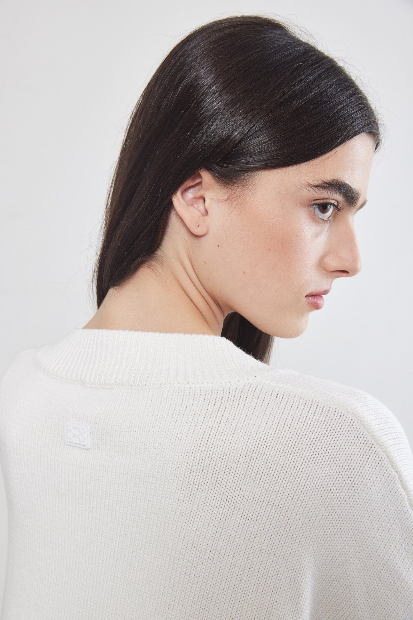 V Neck Cotton Sweater