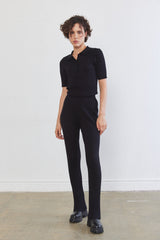Knitted Short Sleeve Polo