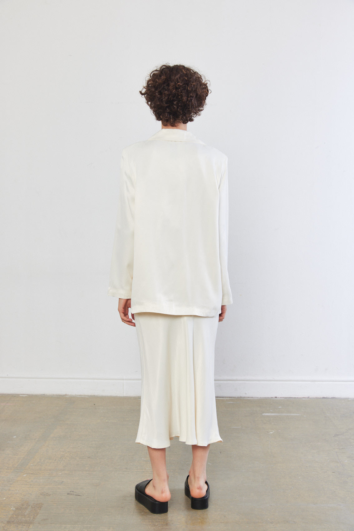 Satin Tailored Blazer