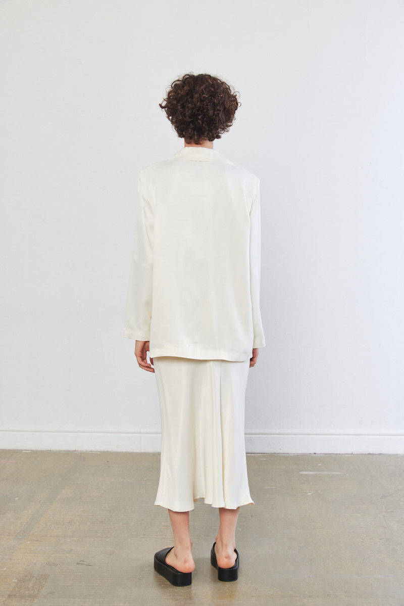 Satin Tailored Blazer