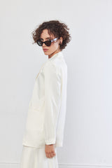 Satin Tailored Blazer