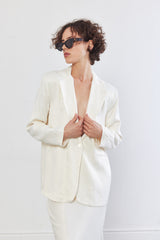 Satin Tailored Blazer