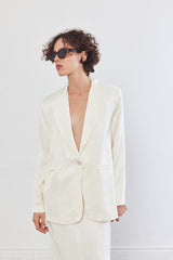 Satin Tailored Blazer