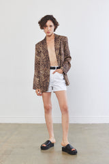 Satin Tailored Blazer