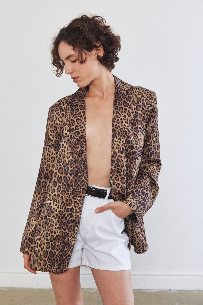 Satin Tailored Blazer
