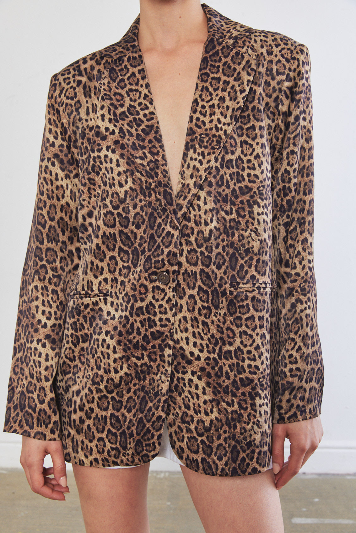 Satin Tailored Blazer - Dé Rococo
