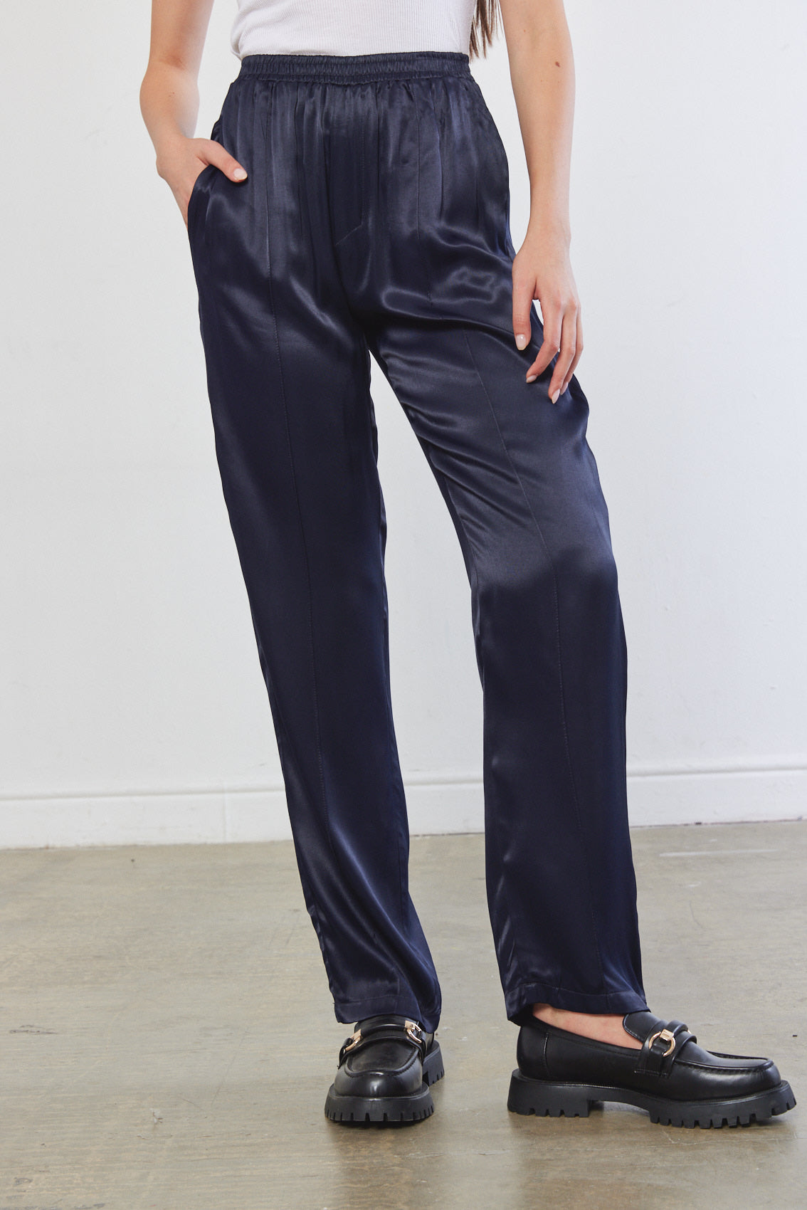 Relaxed Satin Pants - Dé Rococo
