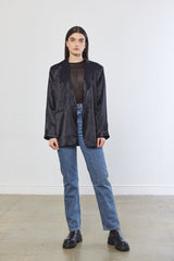Satin Tailored Blazer