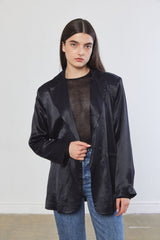Satin Tailored Blazer