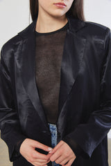 Satin Tailored Blazer