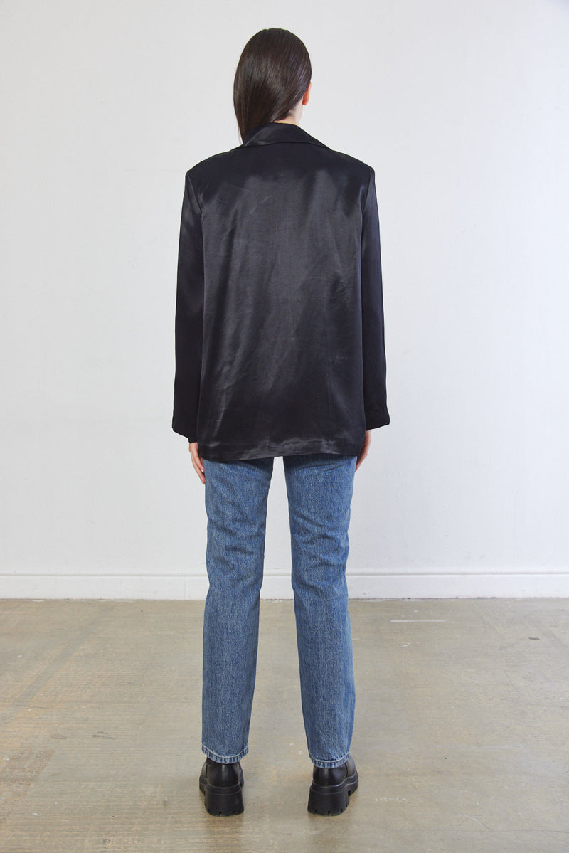 Satin Tailored Blazer