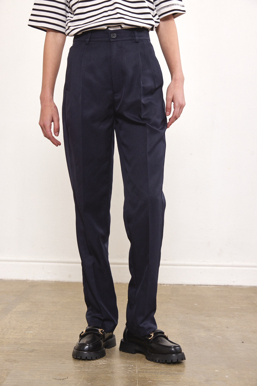 Straight tailored daddy pants