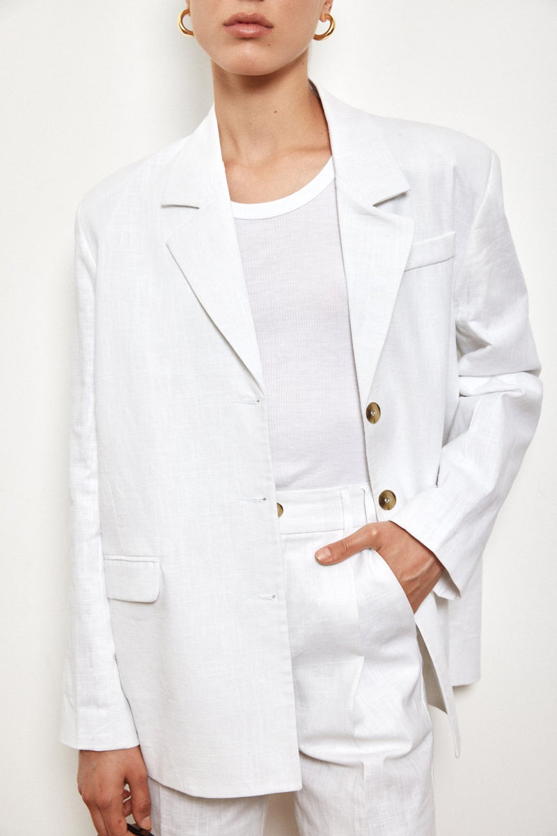 Tailored Linen Blazer