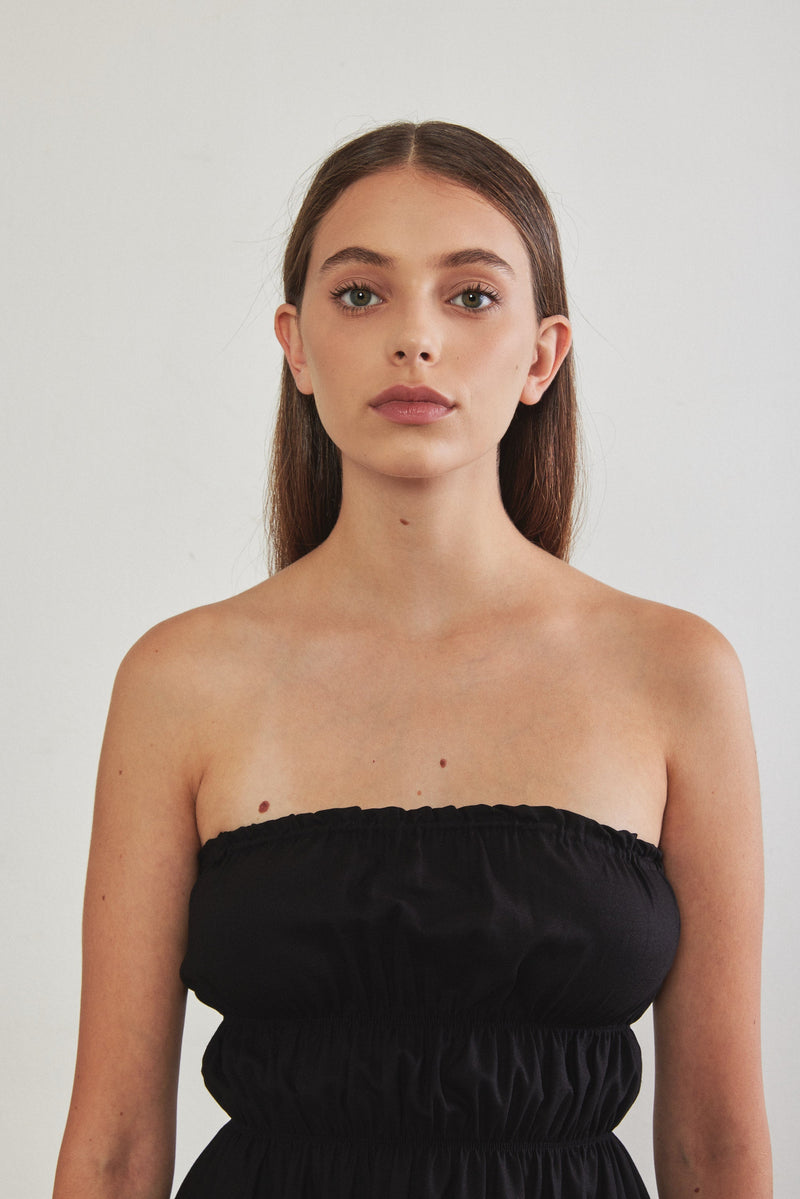 Gathered Mini Dress