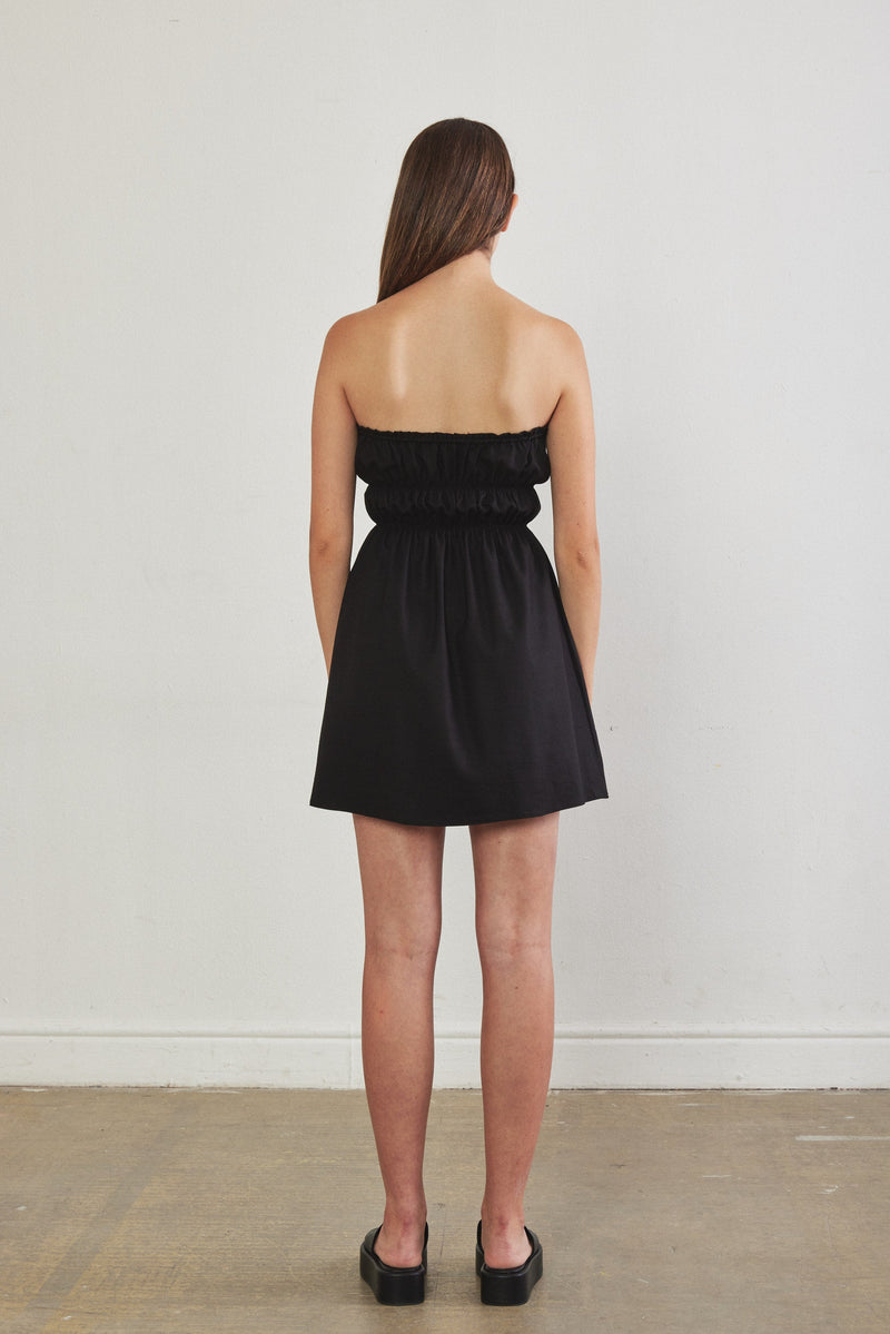 Gathered Mini Dress