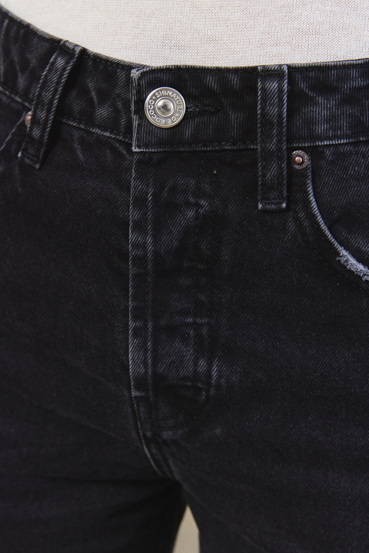 No.5| High Waist Straight Cropped Denim
