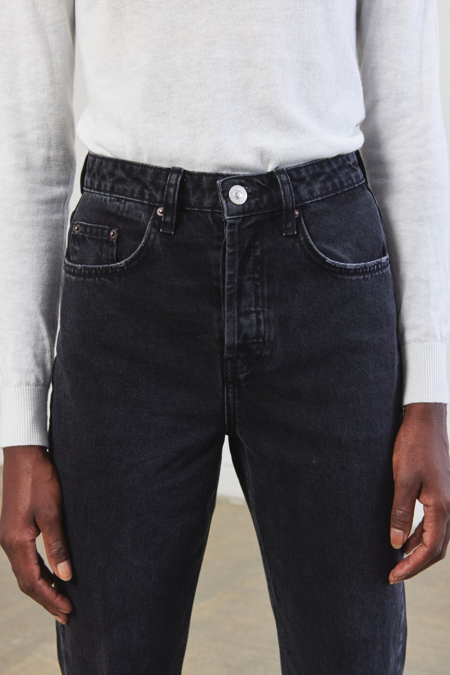 No.6| High Waist Straight Full Length Denim